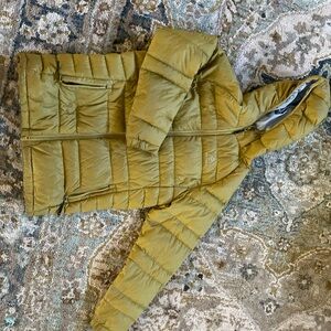 Gold puffer jacket- My Trail